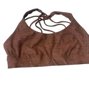 Victoria’s Secret on point size medium charcoal, black strap, sports brawl, no p